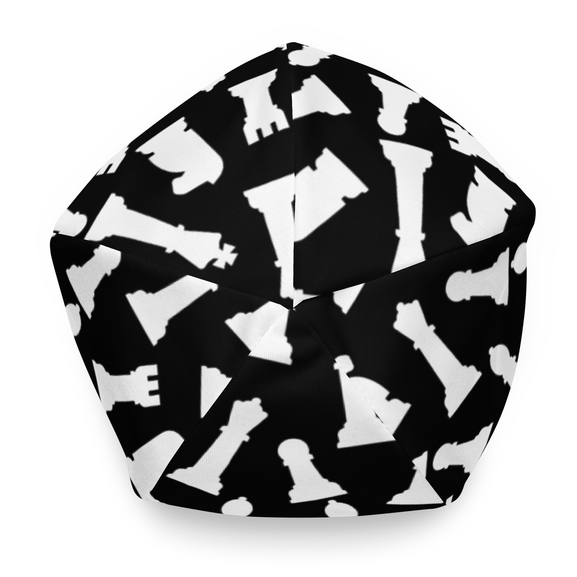 Chess Pattern Black Beanie - Image 5