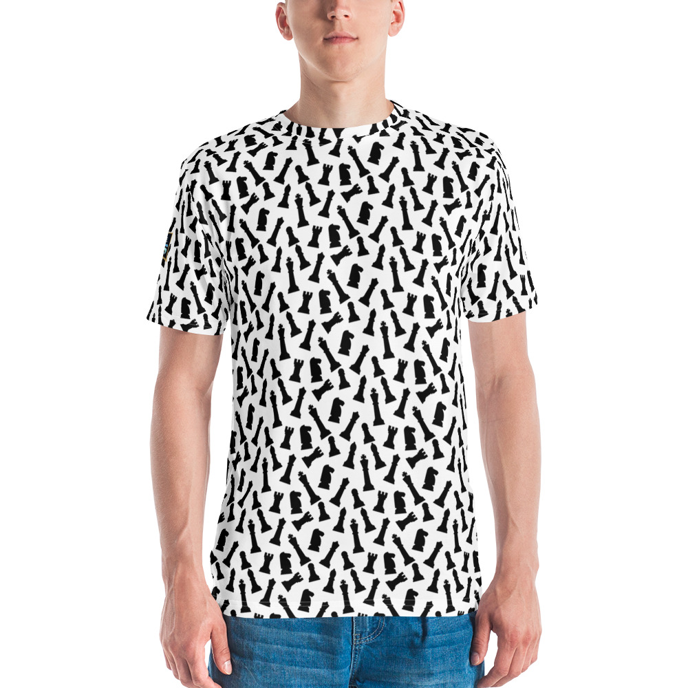 Chess Pattern White All-Over Tee