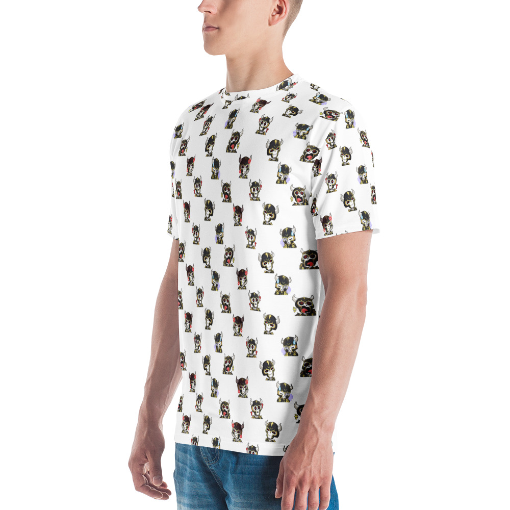 Bone Knight Pattern White Tee - Image 4
