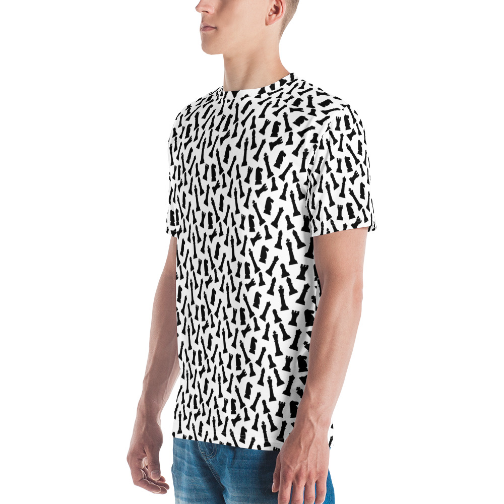 Chess Pattern White All-Over Tee - Image 4