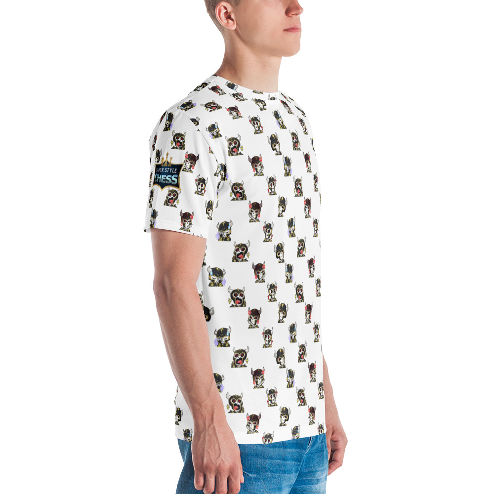 Bone Knight Pattern White Tee - Image 3