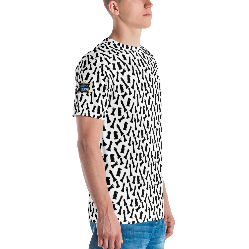 Chess Pattern White All-Over Tee - Image 3