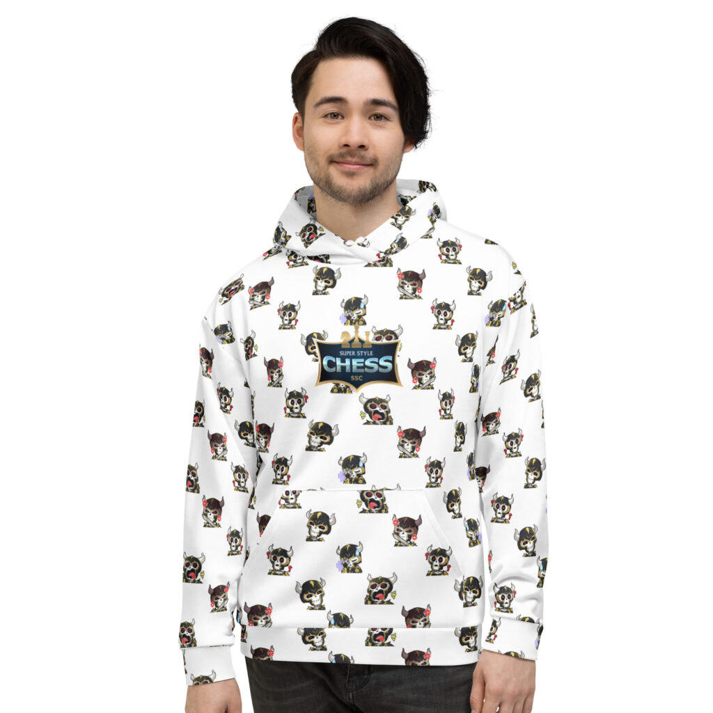 Bone Knight Pattern Hoodie