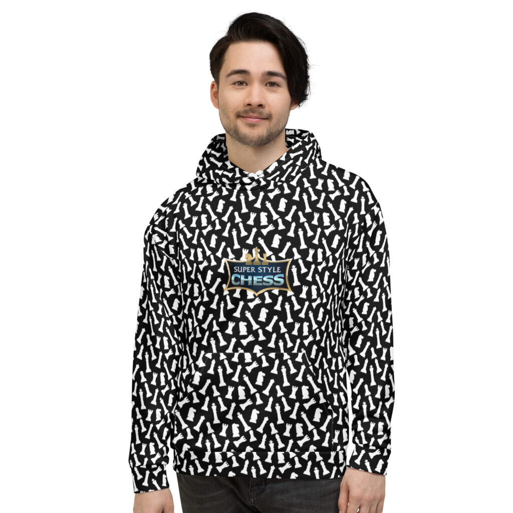 Chess Pattern Black Hoodie