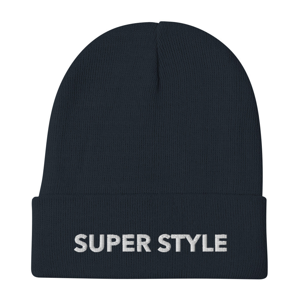 Super Style Embroidered Beanie - Image 2