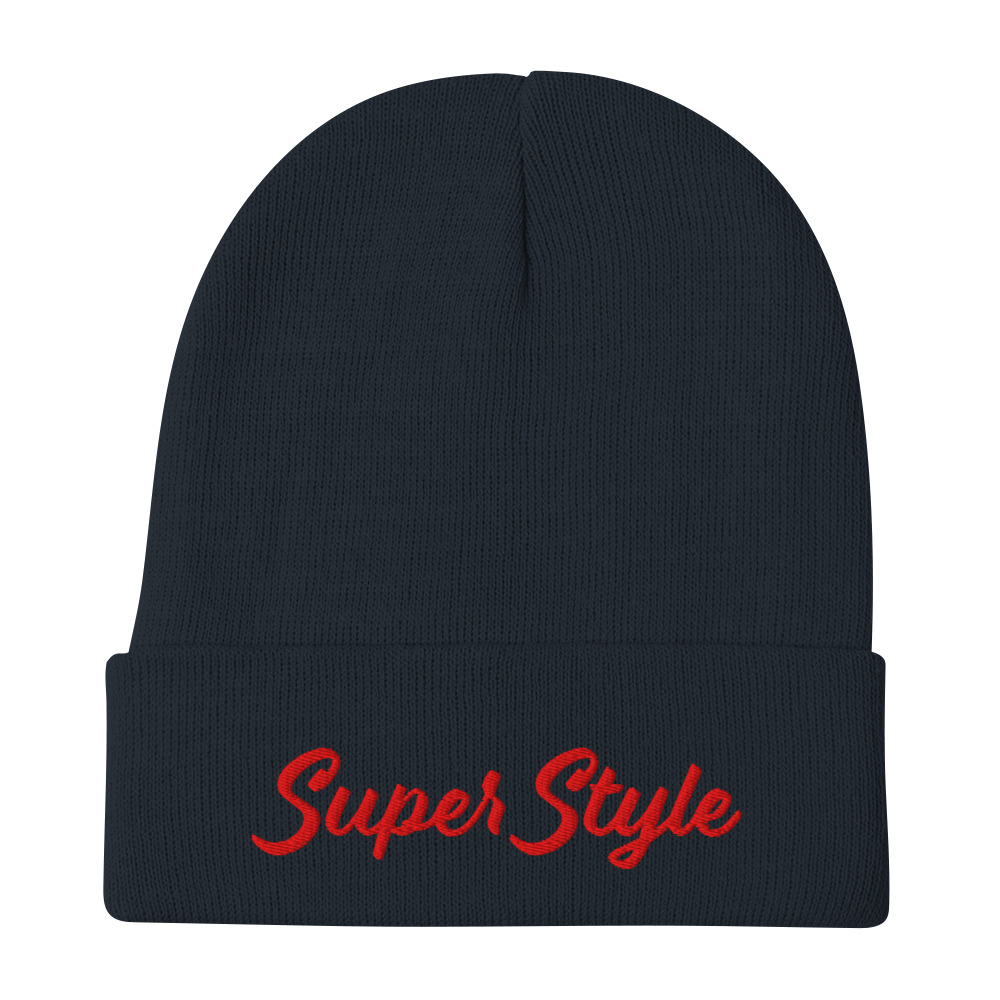 Super Style Red Text Beanie - Image 2