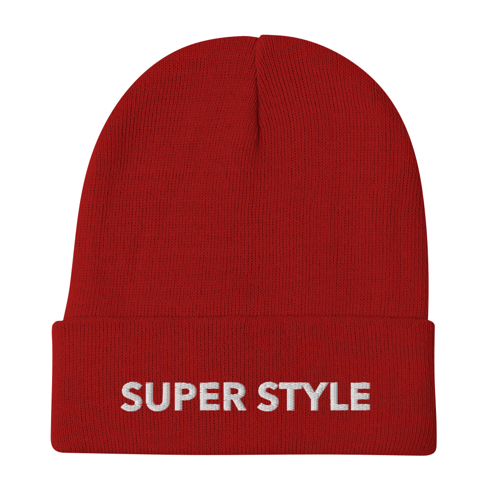 Super Style Embroidered Beanie - Image 3
